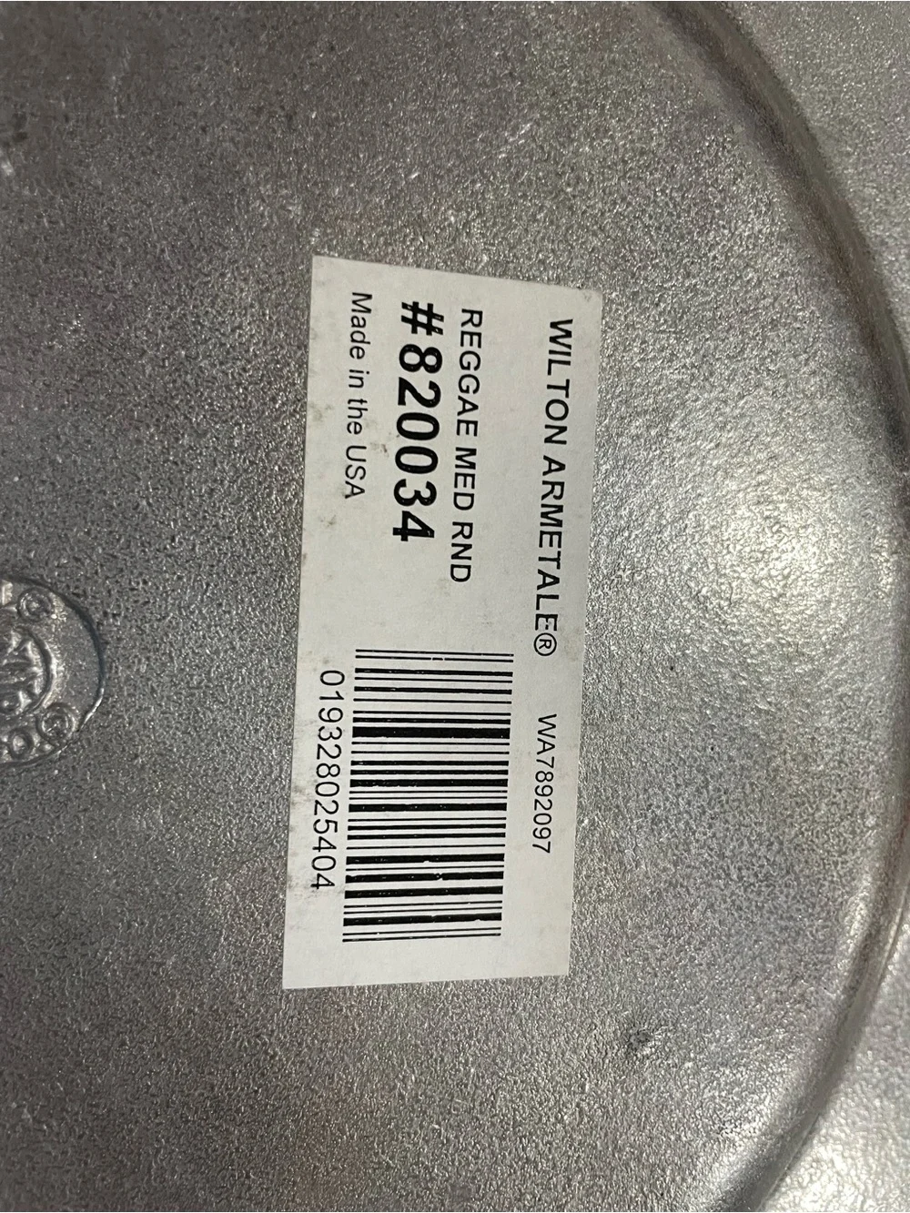 Vintage Wilton Armetale Pewter Reggage Large Round Serving Platter